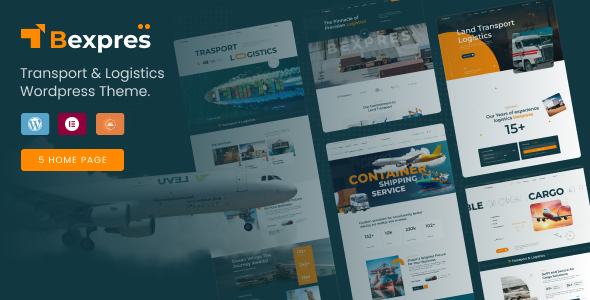 Bexpres - Transport &amp; Logistics WordPress Theme